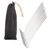 Outanaya 1set Outdoor Aluminum Alloy Tent Stakes Heavy Duty Pegs