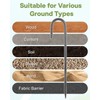 Alffun 16 Inch Rebar Stakes, 8 Pcs Metal Stakes for