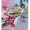 Quad Roller Skates for Kids Girls with Adjustable Size (Age