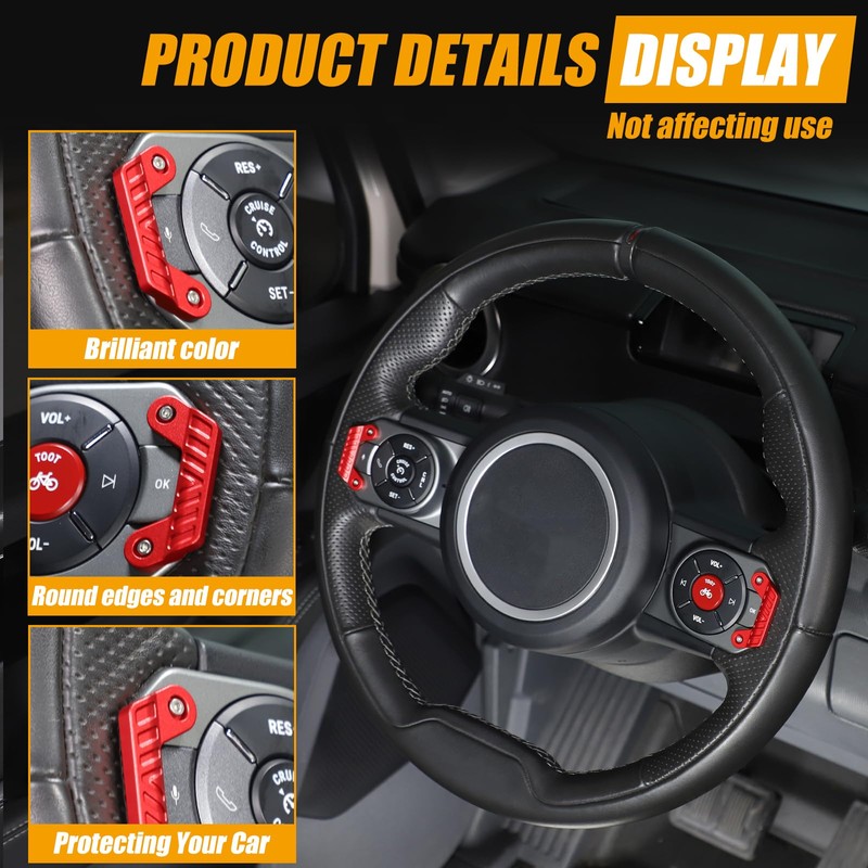 Bekantogy 2PCS Steering Wheel Guards Compatible with INEOS Grenadier 2022-2026