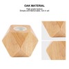 Wooden Diamond Lamp Base E27 Socket Modern Small Wood Table