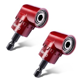 ColumPRO 2PCS 1/4 Inch 105 Degree Right Angle Driver dapter Hex Shank Power Screwdriver,Quick Change Drive and Magnetic Bit Socket Attachment Adapter