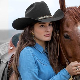 Cowboy Hat Bands for Women Men, Cowgirl Hat Bands for Western Hats Straw Hats Fedora Hats, Leather Hat Belt Hatbands Brown