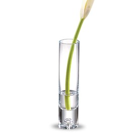 Badash Galaxy Mouth-Blown Crystal Glass Bud Vase - 8.5" Tall Handcrafted Lead-Free Crystal Glass Vase for Flower Buds & Unique Contemporary Home Decor Accent