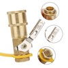 Roastove 1/4" RV Propane Quick Connect Adapter, Propane or Natural