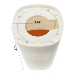 SYOOY 2 PCS Upside-Down Planter Hanging Flower Pot Planter for Balcony Garden Home Decoration (White)