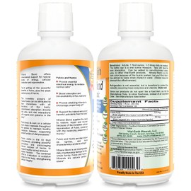 Vital Earth Minerals Fulvic Humic Mineral Blend, Vegan Liquid Ionic Trace Minerals, Multimineral Supplement, Fulvic Acid, Trace Mineral Drops, Fulvic Minerals, Mineral Supplements (32 Fl Oz Ea)