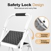 HBTower 3 Step Ladder,3 Step Stool for Adults Folding Step