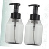 WOONEKY 2pcs Pump Foaming Bottle Reusable Transparent Bubble Maker for
