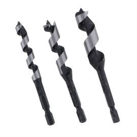 Takagi Earth Man Drill, For Carpentry, Hexagonal Shaft, Triangular Tip Type, 0.47, 0.6 inches (9, 12, 15 mm), Set of 3