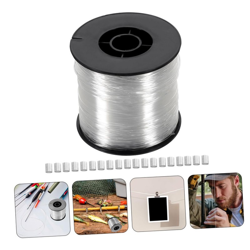Operitacx 1 Set Clear Fishing Line Nylon Invisible String for