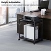 Curtainboro 2 Tier PC Tower Stand, Height Adjustable Computer Tower