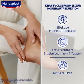 Hansaplast Hansaplast Anti Hornhaut Intensiv-Creme (75 ml), Fußcreme zum Hornhaut entfernen, feuchtigkeitsspendende Hornhaut Creme pflegt sehr trockene Haut mit Urea
