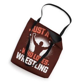 Just A Boy Who Loves Wrestling Wrestler Funny Tote Bag