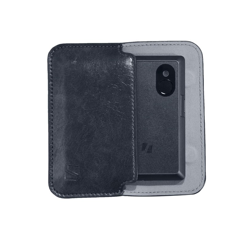 Keystone Cryptocurrency Hardware Wallet Pouch 2.0, Dark Gray PU Leather