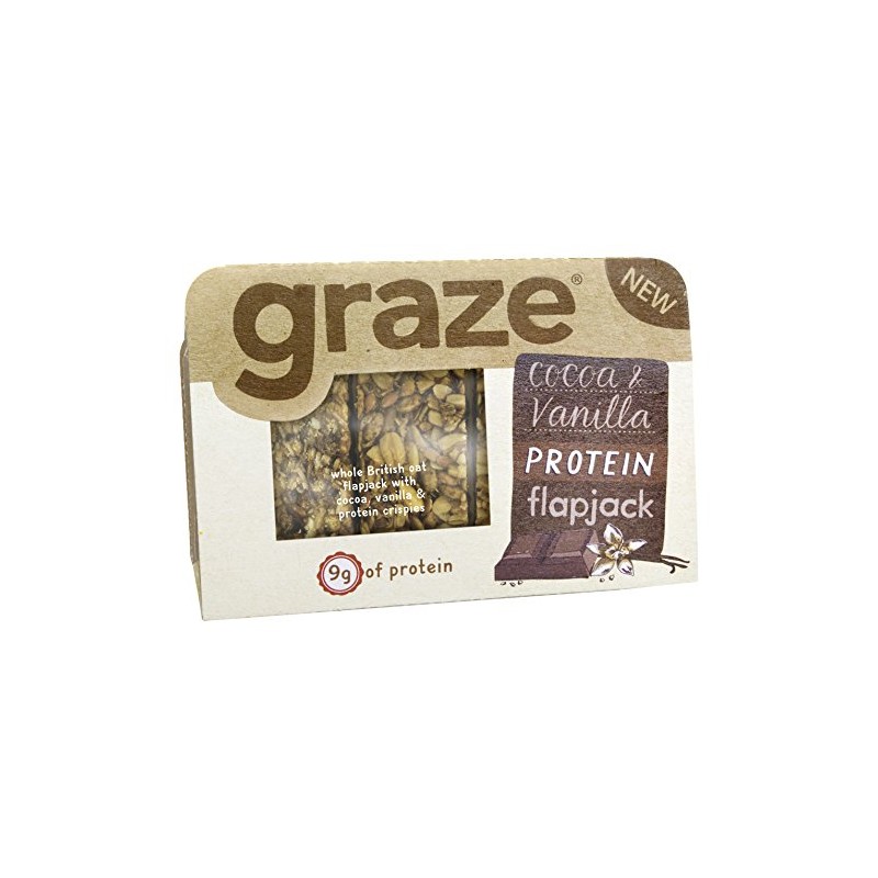Graze Cocoa And Vanilla Protein Flapjack 54 g (Pack of
