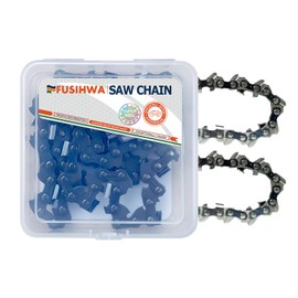 FUSIHWA Chainsaw Chain 12 Inch 1/4"LP Pitch .043" Gauge 62 Drive Links (2 Chains)