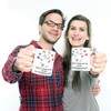 Mr. & Mrs. Panda Personalisierte Foto Tasse Pinguine Kuss -