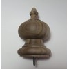 Wood Finial. Newel Stair Post. Bed. 5.5 x 3.5 x