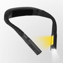 KACASHIP Neck Reading Light Black LED Brightness Rechargeable 10-80Hrs Bendable Book Lamp for Reading in Bed Knitting Camping Repairing Reading Lovers Gifts