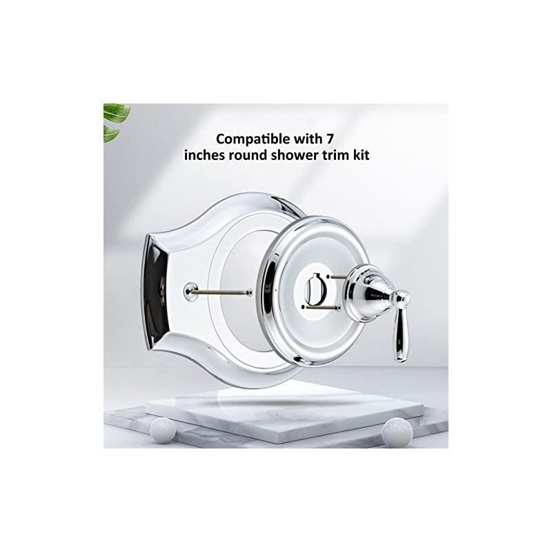 Renovation Shower Cover Plate for 2-Handle or 3-Handle to 1-Handle
