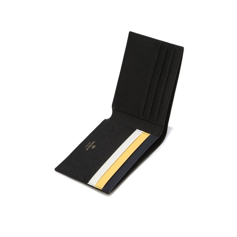 Hazzys (대구신세계)ROWING STRIPE 블랙 로고배색 소가죽 반지갑 HJWA4F506BK (Daegu Shinsegae)