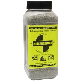 MOISTURESORB Natural Moisture Absorbent Powder: 2. lb. Bottle - Powder Sprinkle in Moist Areas