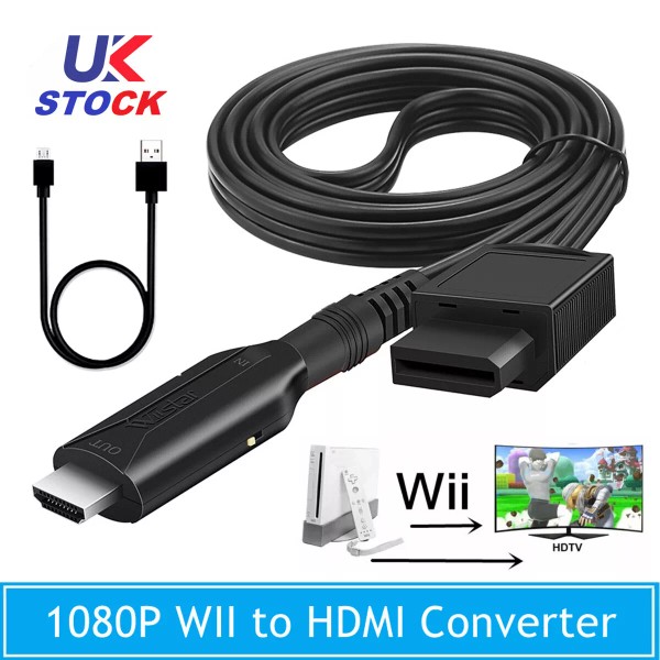 Unbranded Wii to HDMI Adapter Converter Cable Full HD 1080P