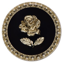 ftiemlovde 14 Elegant Dirndl Buttons Black for Sewing Metal Costume Nightdress Button Coat Large Eyelets Made of Copper Alloy Blazer Decorative Buttons (C14 23 mm)