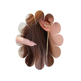 Long Chain Threader Earring Threader Earring Cz Stars Ear Climber Earring Vintage Star Chain Earring Boho Long Pull Threader Earrings Jewelry for Women and Girls (LineStarA)