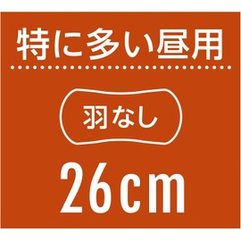 Sophy Sports Napkins, Anti-Shifting, Especially Large Daytime Use, 9.6 inches (260 cm), No Wings, 10.2 inches (26 cm), 24 Sheets x 3 Packs (72 Sheets Total) with Special Tissue