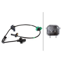 HELLA 6PT 010 376-141 Sensor, exhaust gas temperature - 2-pin connector - Bolted - Cable: 165mm