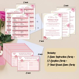 OXEDP Mother's Day Games, Friendly Feud Game for Mother's Day, Family Games for Mothers Day, Family Feud Quiz, Mothers Day Party Ideas Pink Decoration -MTDF01