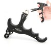 ZSHJGJR Archery Compound Bow Release Aids 4 Fingers Aluminium Alloy