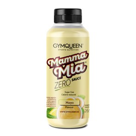 GymQueen Mamma Mia Zero Sauce, kalorienarm, ohne Fett & ohne Zucker, zum Verfeinern von Gerichten oder als Salat-Dressing, vegetarisch und laktosefrei, Mayo