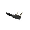 HELETUL Two Way Radio Adapter, K1 Male to 3.5mm Female,