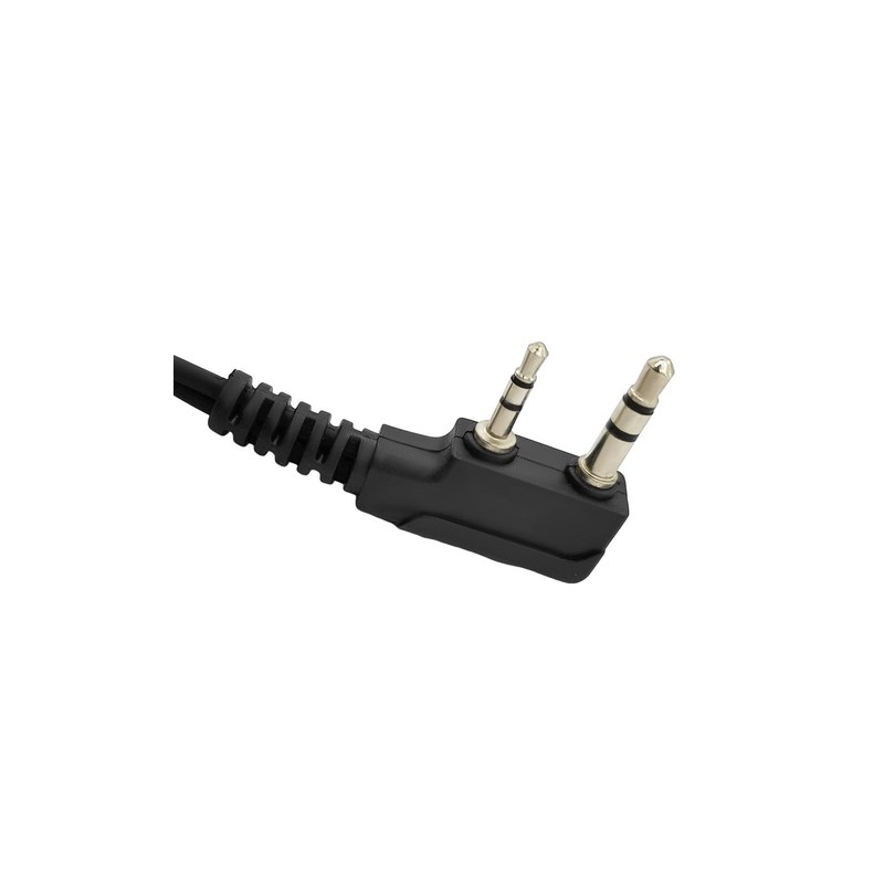 HELETUL Two Way Radio Adapter, K1 Male to 3.5mm Female,
