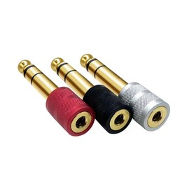 Liaoan 6.35mm 1/4" Male to 3.5mm 1/8" Female Stereo Audio Adapter Converter for Guitar Headphone Amplifier, Pack of 3 Gold Plated