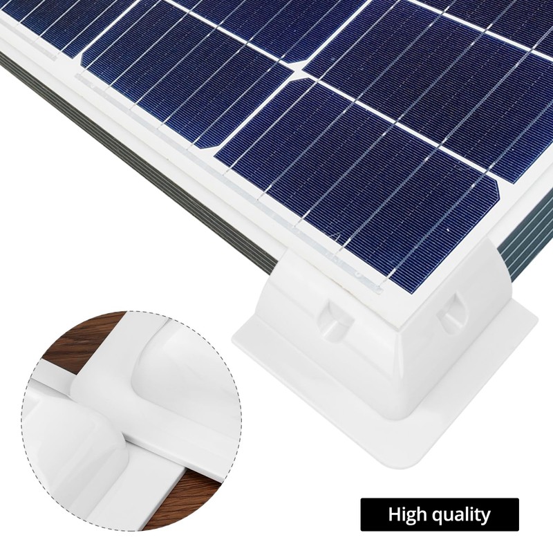 QWORK® Solar Panel Mounting Brackets, Drill-Free Solar Panel Bracket for