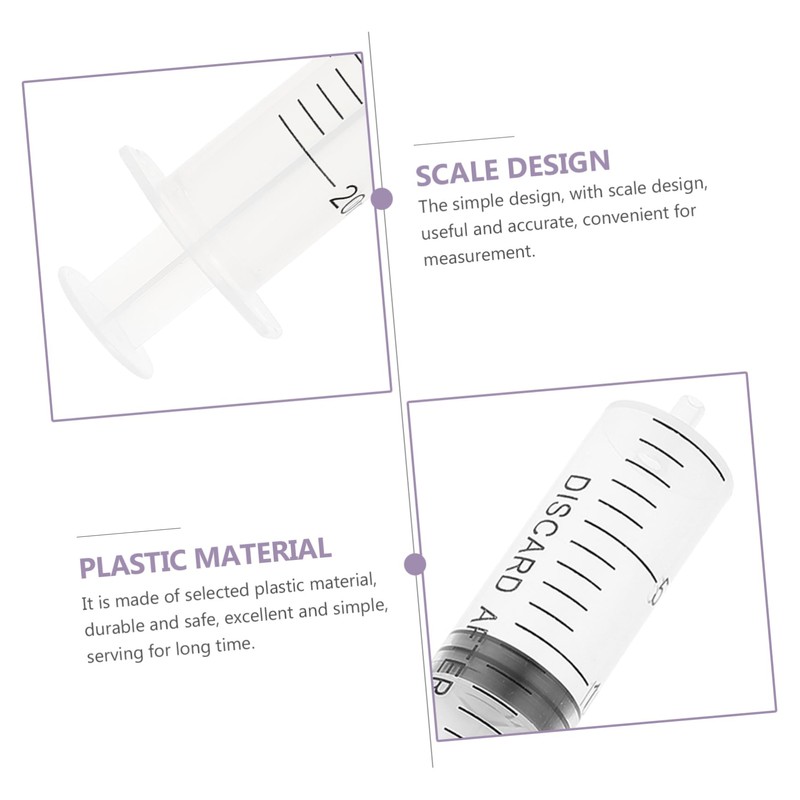 VILLFUL 30pcs Liquid Measuring Needleless Accurate Kitchen Injector Tool for