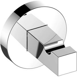 Keuco Metal Towel Hook High Gloss Chrome Bathroom Guest Toilet Modern Wall Hook for Towels and Robes Edition 90