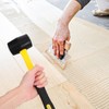 SHINEOFI Rubber Mallet with Rubber Handle Durable Soft Hammer for