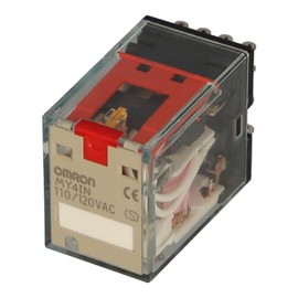 MY4IN 110/120AC (S) | 114050 | OMRON Relay, Plug-in, 5A, 110/120VAC, 14 PIN, 4PDT, LED Indicators, Test Button, Label Facility