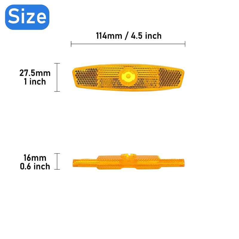 MGMSINYO Reflector Bike Wheel Reflectors Bicycle Spoke Reflector Safety Warning