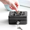 Cash Box Lockable Small Lockable Box Tills with Slot Cashbox