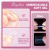 Buqikma 500PCS Short Nail Tips for Acrylic Nails - Clear