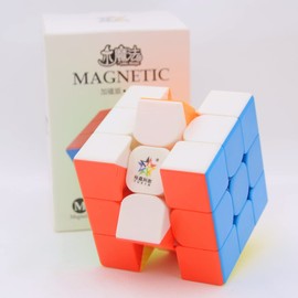 Bukefuno Yuxin Little Magic 3x3 Magnetic Magic Speed Rubik's Cube, YuXin Little Magic M 3x3x3 Puzzle Cube, Stickerless Magic Cube