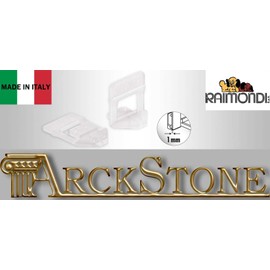 Raimondi Nivelling System RLS 100 underlays for joints of 1 mm and for tile thickness from 3 to 12 mm, for tiles and slabs for laying tiles and working with accessories for spacers