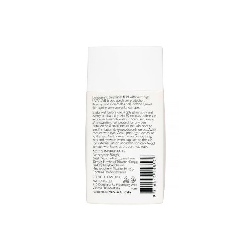 Natio Ageless Hydrating Face Fluid SPF 50+ 60ml
