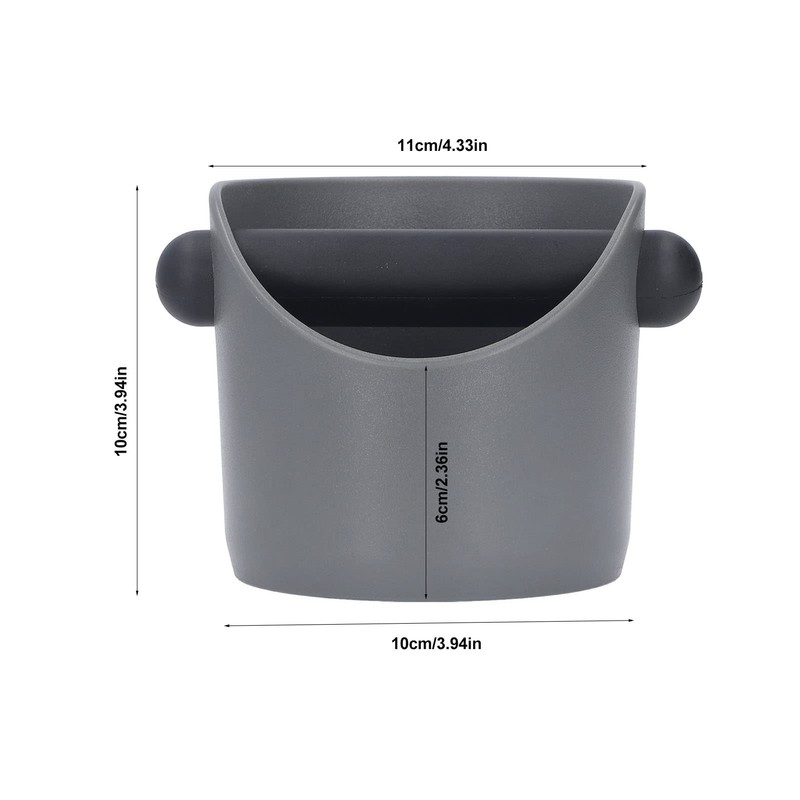 Coffee Knock Box Plastic, Rubber Powder Dregs Cube Waste Dregs